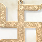 Brass Swastik Wall Hanging (12.5 Inch) Vedansh Craft