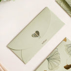 Oriental Glam Designer Set Of 12 Money Envelope Sage Green Nestasia