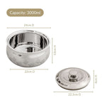 Etched Floral Insulated Stainless Steel Casserole 3000ml Nestasia