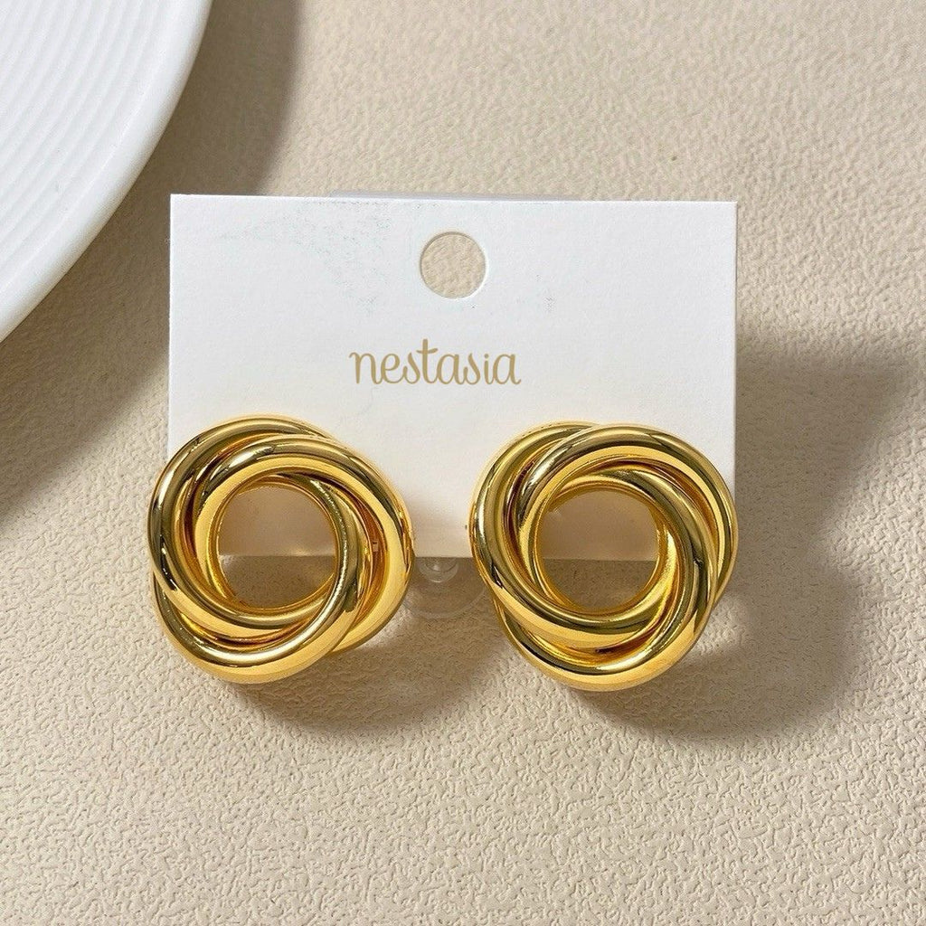 Eternal Loop Studs Nestasia