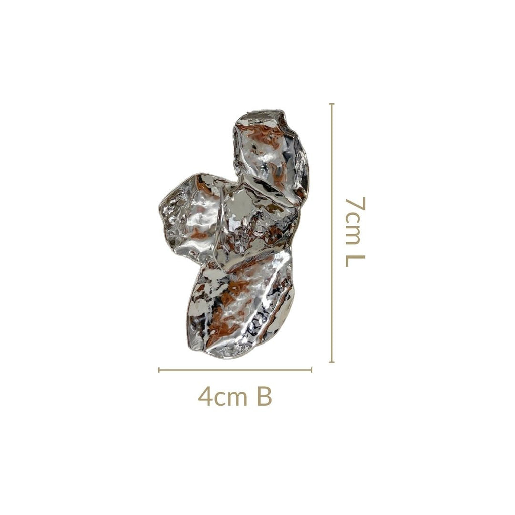 Evening Primrose Silver Statement Earrings Nestasia