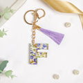 Floral Fantasy F Keychain With Satin Tassel Nestasia