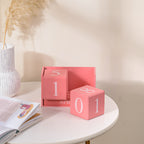 Pink Wooden Table Calendar Nestasia