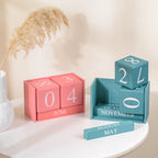 Pink Wooden Table Calendar Nestasia