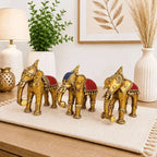 Brass Handcrafted Dhokra Elephant statue Vedansh Craft