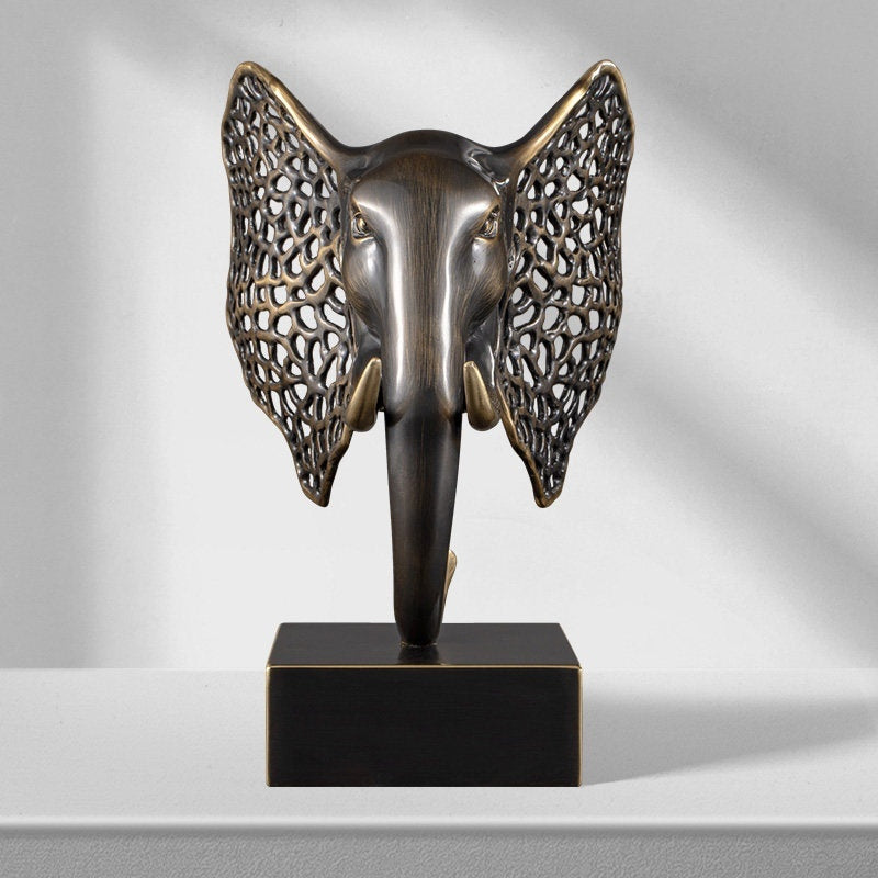 Brass Elephant Home Decor For Living Room Or Entryway