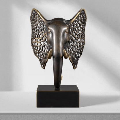 Brass Elephant Home Decor For Living Room Or Entryway