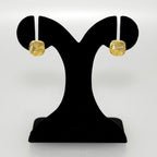 Facet Edge Studs Gold Nestasia