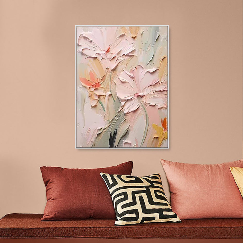 Handmade Oil Painting Canvas Wall Art Decoration 3D Texture Thick Oil Flowers Modern Abstract For Home Room Decor kafalo