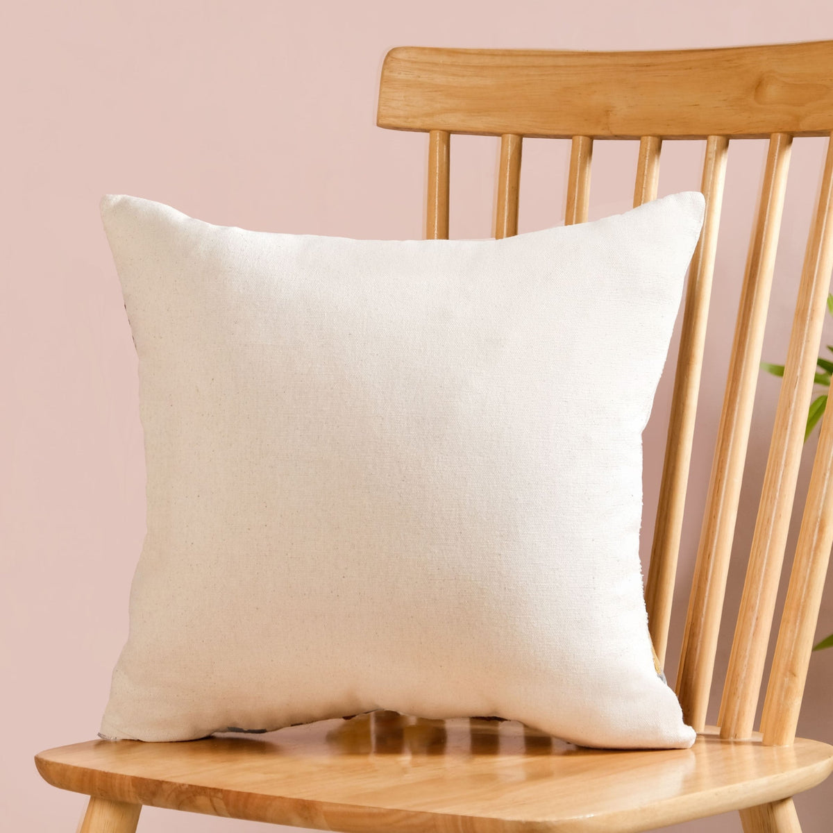 Fairytopia Slub Cotton Embroidered Cushion Cover 40x40cm Nestasia