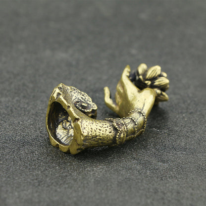 Antique Miscellaneous Antique Bergamot Incense Stick Incense Burner Brass Craft