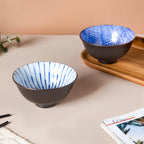 Caspian Cobalt Blue White Soup Bowl 200ml Nestasia