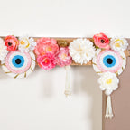 Festive Evil Eye Floral Toran With Tassels Nestasia