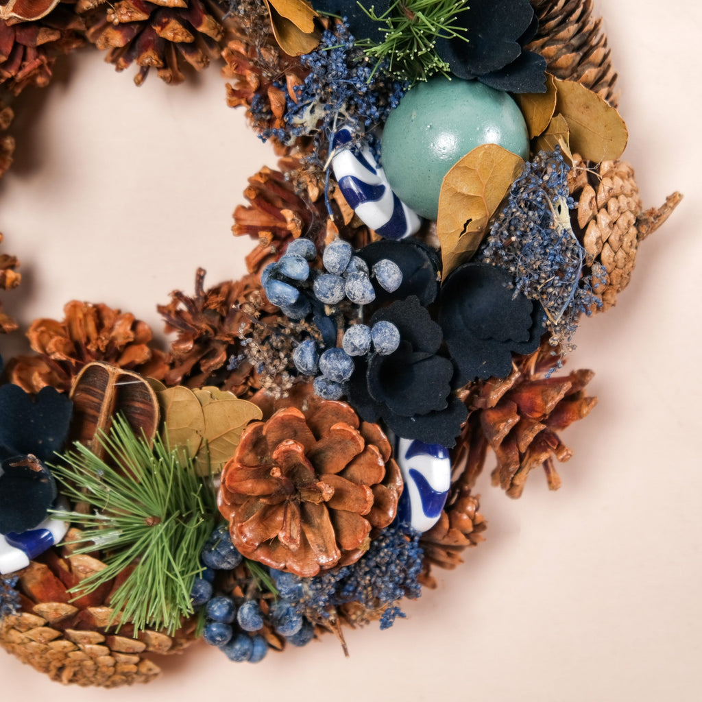 Whispers Of Winter Sustainable Wall Decor Wreath Nestasia