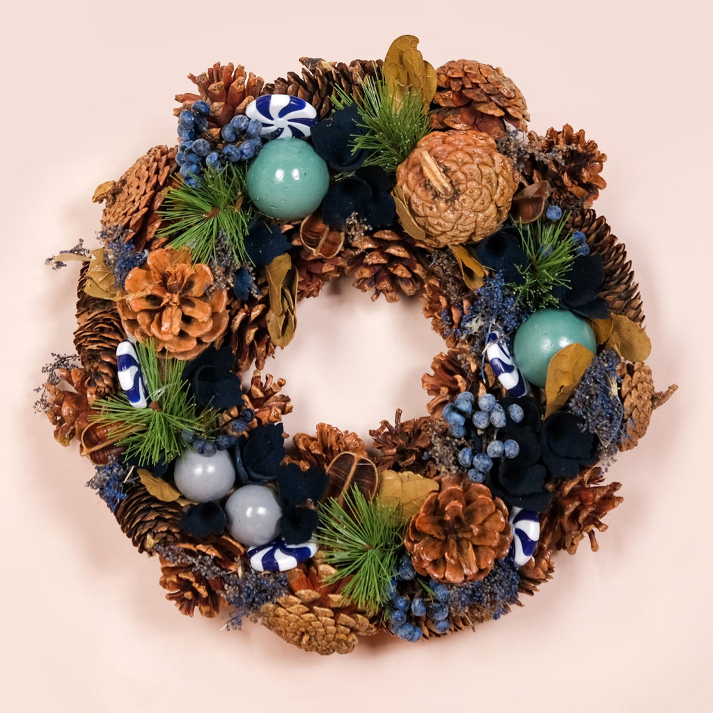Whispers Of Winter Sustainable Wall Decor Wreath Nestasia