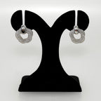 Fine Weave Chic Silver Knotted Earrings Nestasia