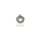 Fine Weave Chic Silver Knotted Earrings Nestasia