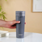 Thermox Double Wall Insulated Travel Mug With Strainer Onyx Grey 450ml Nestasia