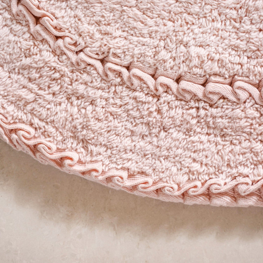 Ultra Soft Cotton Door Mat Baby Pink Set Of 2 24x16 Inch Nestasia