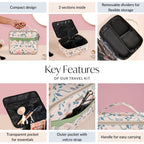 Botanic Travel Organiser And Makeup Bag Nestasia