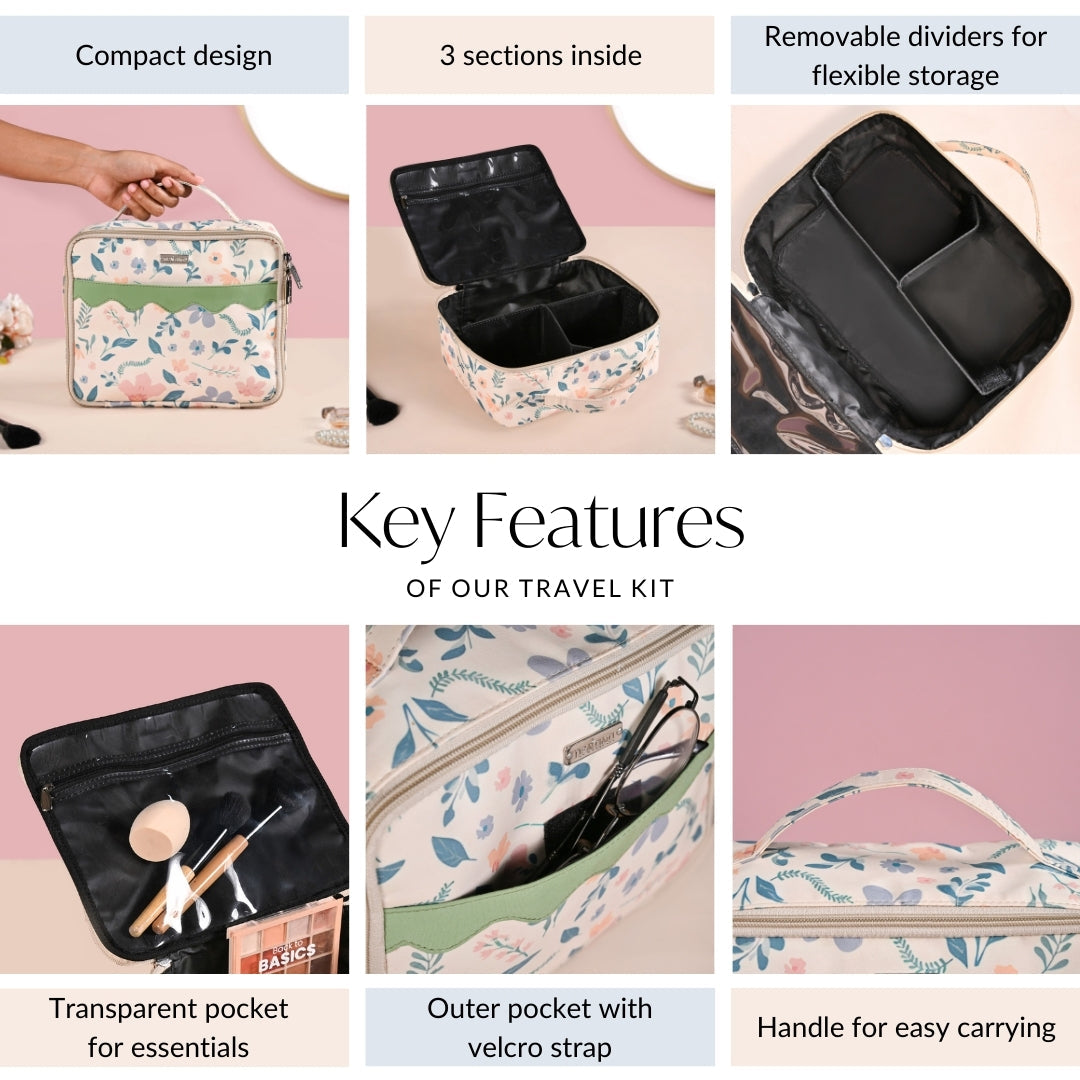Botanic Travel Organiser And Makeup Bag Nestasia