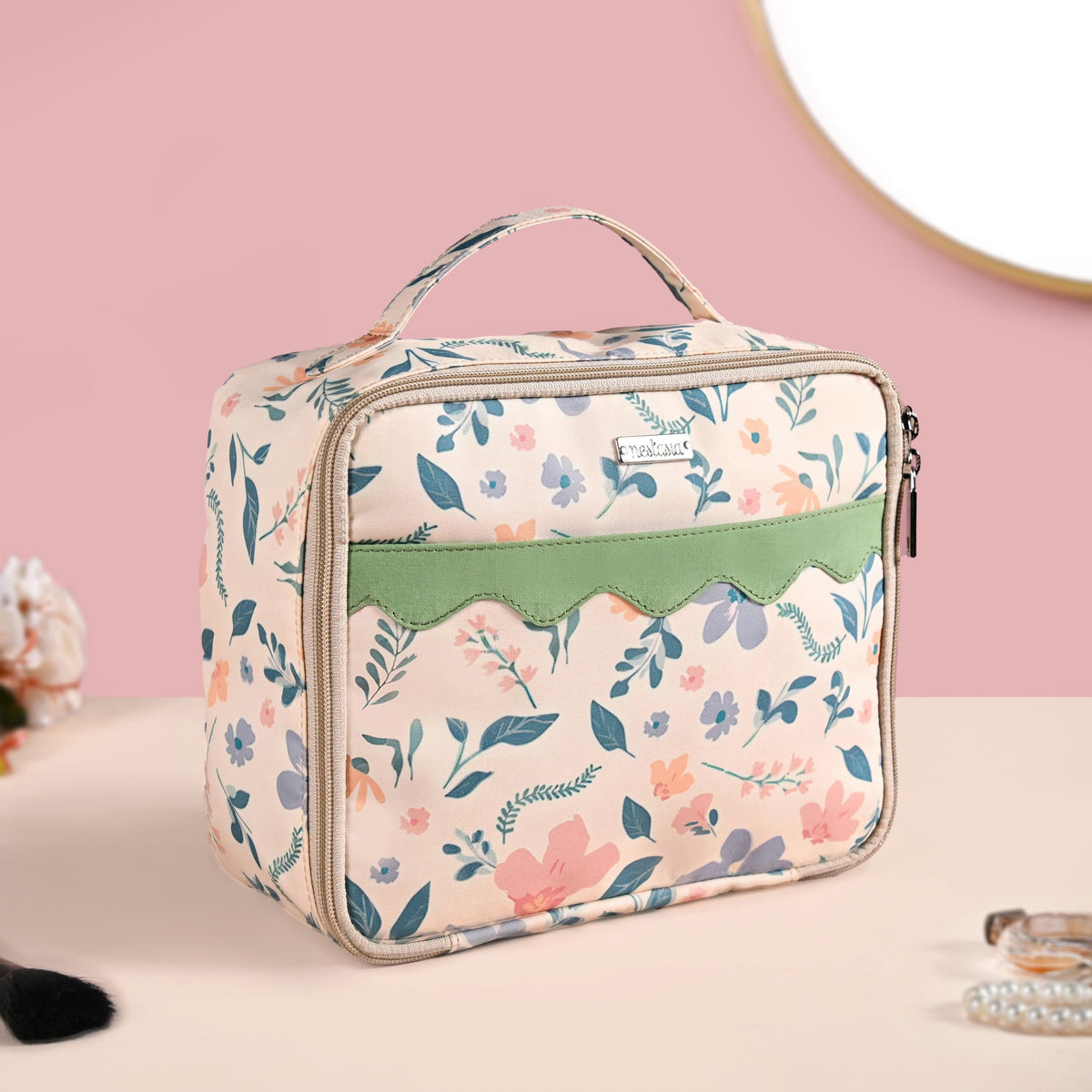 Botanic Travel Organiser And Makeup Bag Nestasia