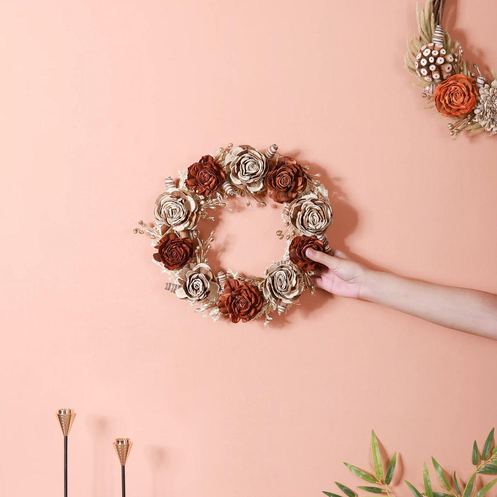 Natural Eco Flower Wreath Garland Nestasia