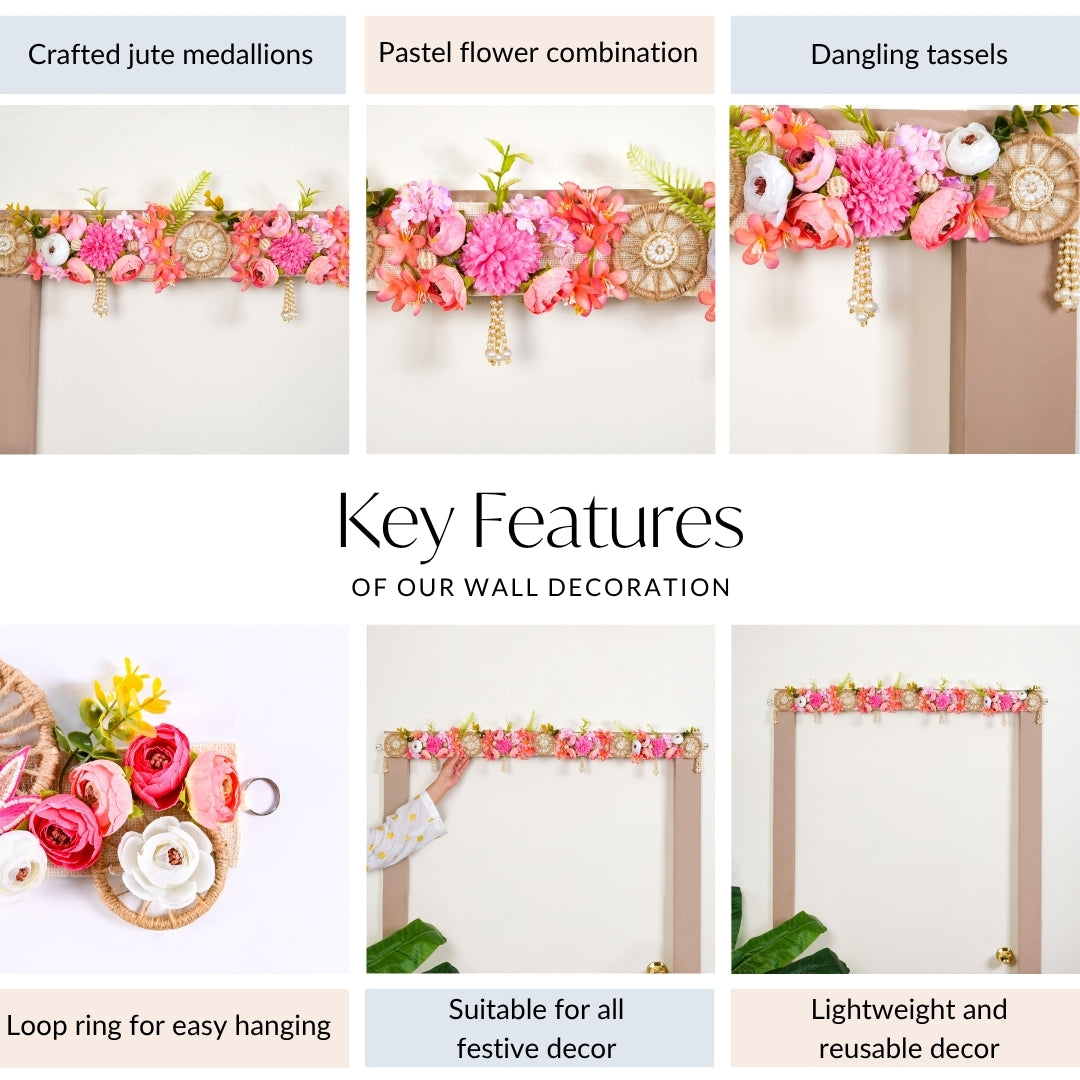 Flower And Pearls Decorative Toran Nestasia