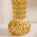 Luxe Textured Golden Flower Vase Nestasia