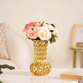 Luxe Textured Golden Flower Vase Nestasia
