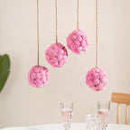 Sustainable Sola Flower Wall Hanging Decor Set of 4 Pink Nestasia