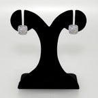 Ornate Foil Imprint Studs Silver Nestasia