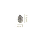 Foliage Stud Earrings Silver Nestasia