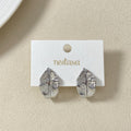 Foliage Stud Earrings Silver Nestasia