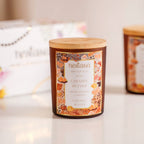 Caramel Scented Candle Jar With Lid Gift Set Of 2 Nestasia