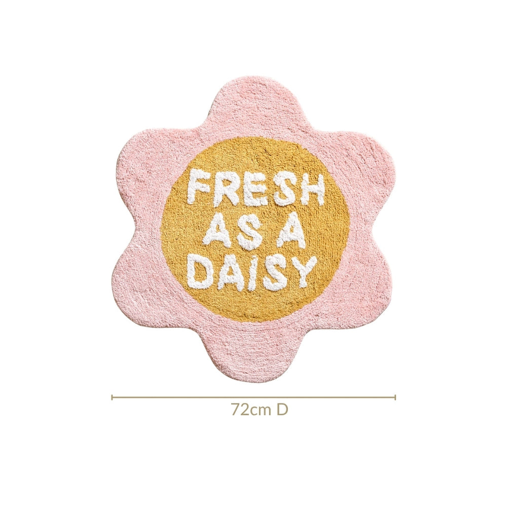 Fresh As A Daisy Anti Slip Cotton Floor Mat 72cm Nestasia