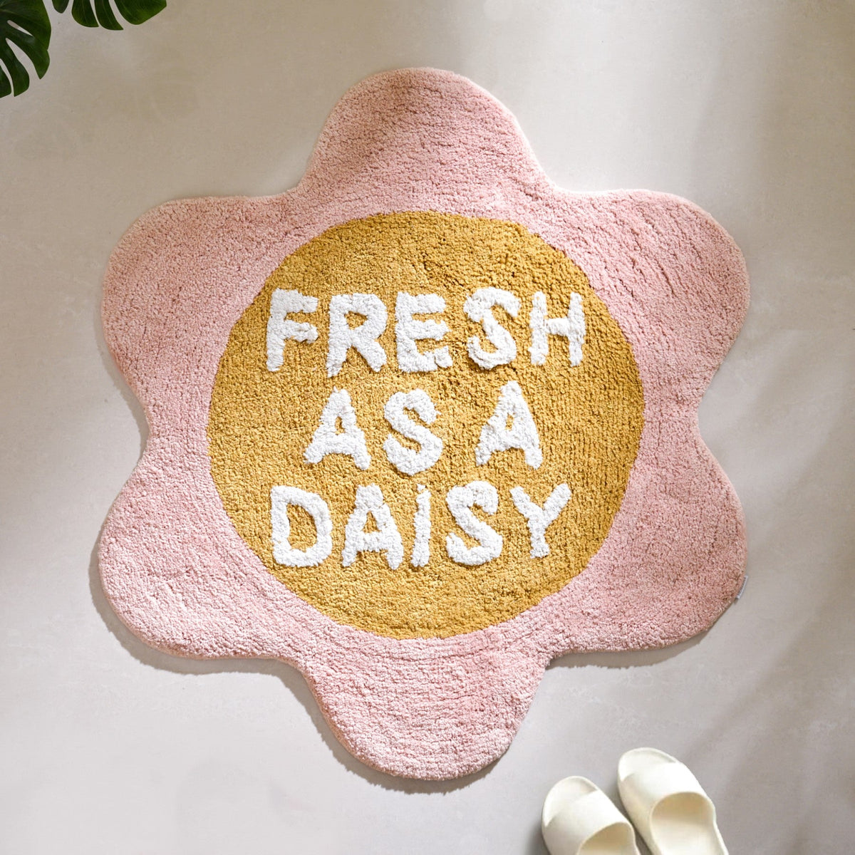 Fresh As A Daisy Anti Slip Cotton Floor Mat 72cm Nestasia