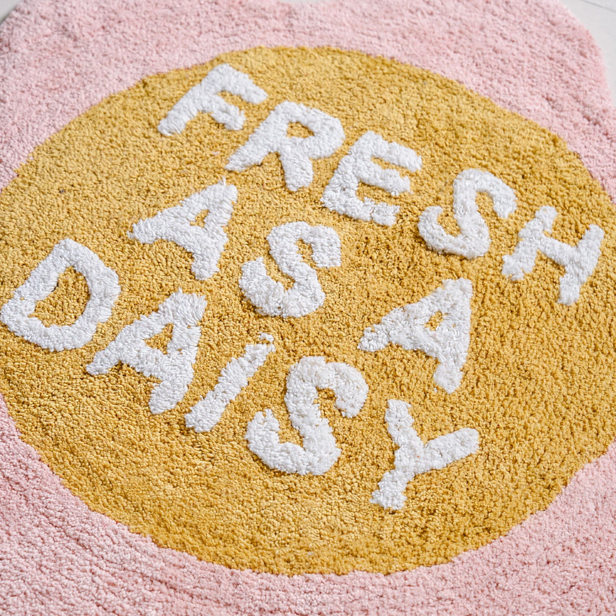 Fresh As A Daisy Anti Slip Cotton Floor Mat 72cm Nestasia