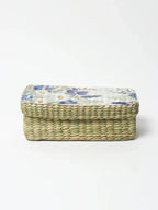 Handmade Long Seagrass Lid Box for Closet & Wardrobe Organization