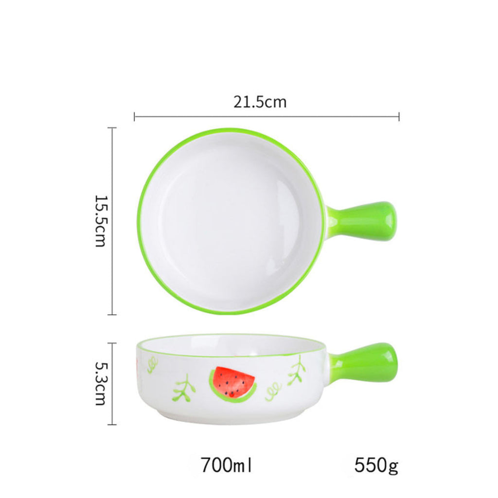 Fruit Printed Bowl With Handle Nestasia