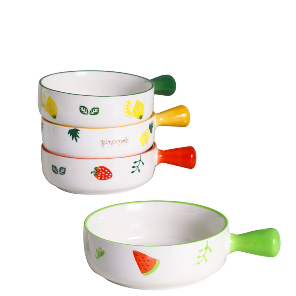 Fruit Printed Bowl With Handle Nestasia