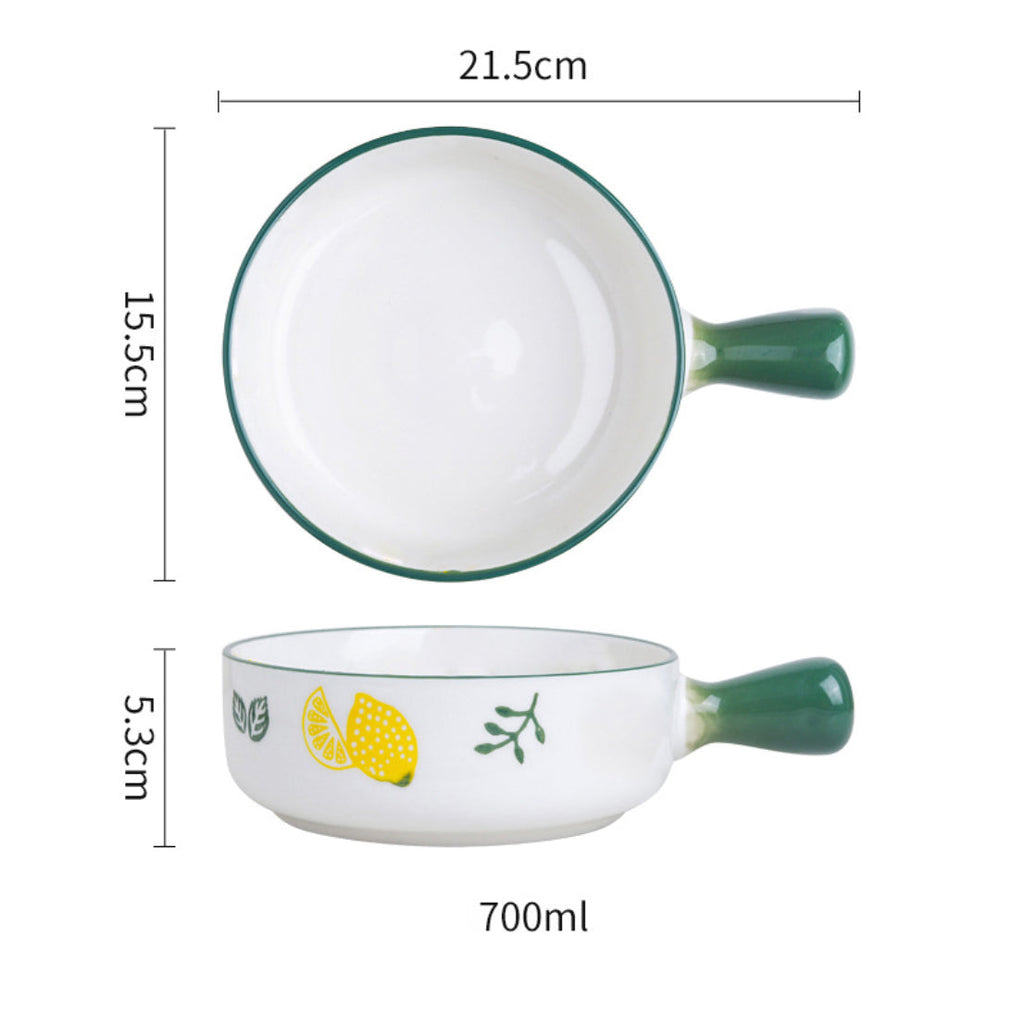 Fruit Printed Bowl With Handle Nestasia