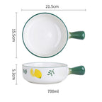 Fruit Printed Bowl With Handle Nestasia