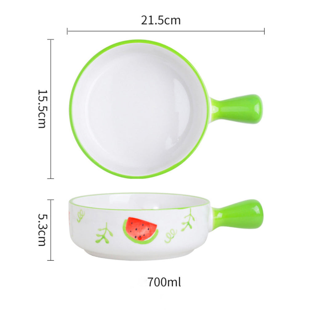 Fruit Printed Bowl With Handle Nestasia