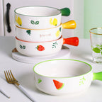 Fruit Printed Bowl With Handle Nestasia