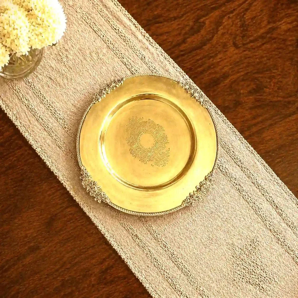 Brass Traditional Dessert Display / Cake Stand (11.5 Inch) Vedansh Craft