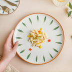 Teardrop Dinner Plate Green 10 Inch Nestasia