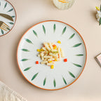 Teardrop Dinner Plate Green 10 Inch Nestasia