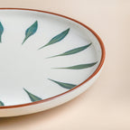 Teardrop Snack Plate Green 6 Inch Nestasia