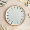 Teardrop Dinner Plate Green 10 Inch Nestasia